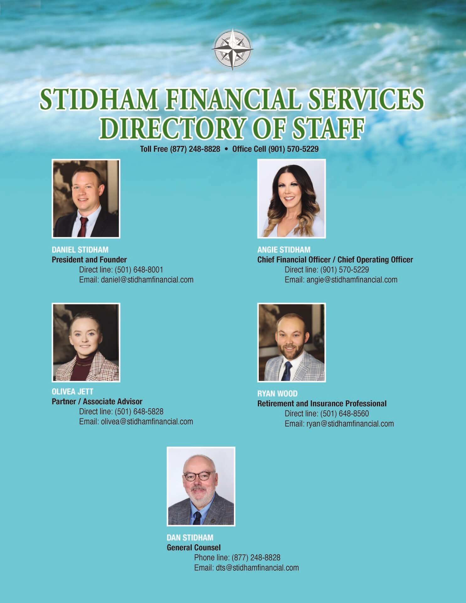 Stidham 2026 Staff Directory